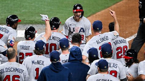 Trea Turner's eighth inning grand slam puts Team USA in World Baseball Classic semifinals Trea Turner, Business Risk, Ken Griffey Jr., Griffey Jr, Ken Griffey, Mike Trout, World Baseball Classic, Play Baseball, Mlb Teams