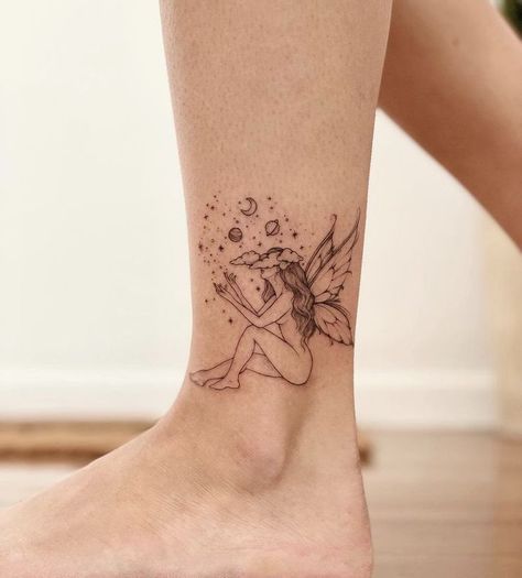 Small Fairy Tattoos, Tattoo Healing, Whimsical Tattoos, Hip Thigh Tattoos, Petit Tattoo, Shop Tattoo, Fairy Tattoo Designs, Mushroom Tattoos, Healing Tattoo