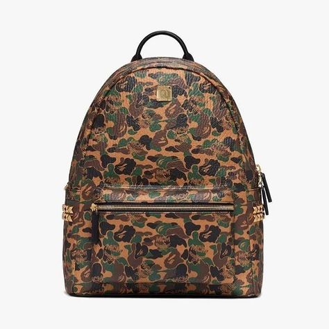 TheDenimBar Official IG on Instagram: “[ MCM x BAPE ] 35,000b ask now special price” Bape Backpack, Mens Designer Backpacks, Bape Camo, Boosie Badazz, Mcm Backpack, Designer Backpack, Mcm Bags, Kill Bill, Balenciaga Shoes