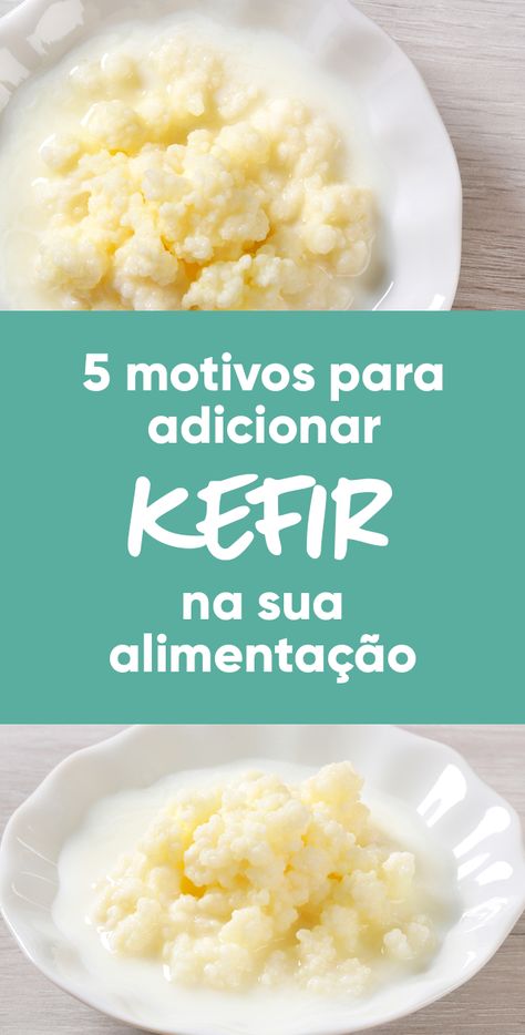 O kefir é um alimento probiótico utilizado especialmente para fermentar leite, dando origem a uma bebida fermentada, que se chama de kefir de leite. Kefir Yogurt, Kefir Recipes, Flora Intestinal, Natural Yogurt, Kefir, Kombucha, Healthy Tips, Food Hacks, Vegan Vegetarian