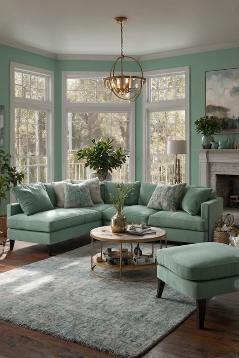 Step into a world of fresh minty magic with Mint Condition (SW 6743) - a daily interior designer routine filled with decor inspiration for 2024! #Ad #homedecor #homedesign #wallpaints2024 #Painthome #interiorarchitecture Wall Colors Green Living Room Colors
Bright Living Room Colors
Apartment Renovation
Living room Remodeling
Modern Paint Colors
2024 Mint Couch Living Room Decor, Living Room Mint Green, Mint Green Interior, Mint Green Interior Design, Mint Green Living Room, Mint Green Living Room Ideas, Mint Living Rooms, Colorful Living Room Bright, Aqua Living Room