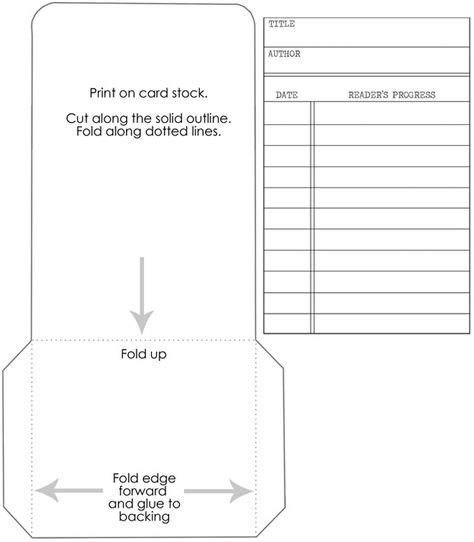 LIBRARY CARDS: track your kid�s reading progress {free printable} Library Card Envelope Template, Library Card Template Free Printable, Index Cards Ideas, Pocket Template, Diy Wedding Planner, Book Pocket, Library Pockets, Library Cards, Free Printable Templates