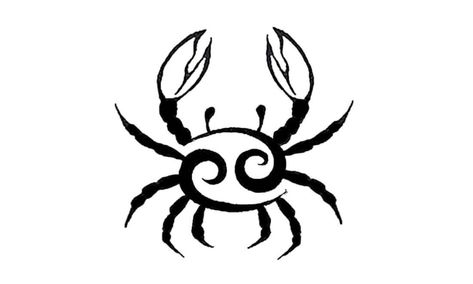 Astro Symbol, Crab Tattoo, Horoscope Tattoos, Irish Tattoos, Zodiac Tattoos, Zodiac Tattoo, Celtic Tattoos, Skull Tattoo Design, Tree Tattoo