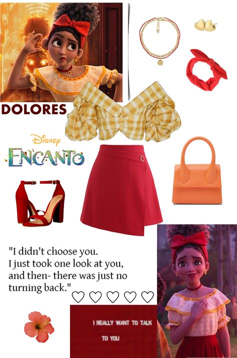 Encanto Birthday Outfit Ideas, Disney Bounding Encanto, Disney Halloween Outfits Disneybound, Encanto Costume Diy, Encanto Halloween Costumes, Disney Character Outfits Women, Disney Inspired Outfits Women, Encanto Outfits, Encanto Disneybound