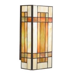 Kichler Lighting Tiffany Craftsman Style Wall Sconce 69004 Stained Glass Outdoor, Mediterranean Wall Sconces, Hallway Wall Sconces, Tiffany Art, Contemporary Wall Sconces, Kichler Lighting, Stained Glass Lamps, Candle Wall Sconces, Glass Bathroom