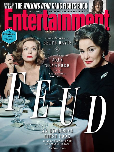 Robert Trachtenberg for EW Feud Bette And Joan, Amy Sedaris, Baby Jane, Ryan Murphy, Tv Streaming, Susan Sarandon, Bette Davis, Joan Crawford, Cover Story