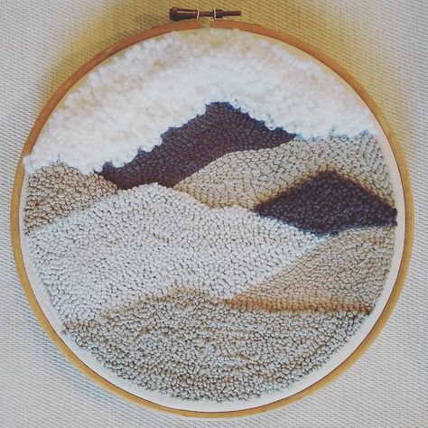 @gem_newton on Instagram: “#embroidery #punchneedle #textileart #textiledesign #mountains #art #hills #landscape” Punchneedle Embroidery, Hills Landscape, Punch Needling, Punch Needle Patterns, Easy Arts And Crafts, Punch Needle Embroidery, Mountain Scene, Punch Art, Landscape Pictures