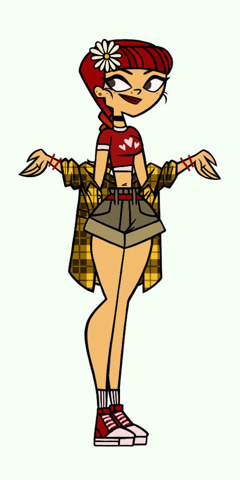 empathetic & pathetic. on Tumblr Total Drama Outfits, Total Drama Art Style, Custom Total Drama Island Characters, Pretty Total Drama Island Characters, Courtney Total Drama Redesign, Total Drama Island Redesign, Total Drama Island Character Design, Gwen Total Drama Fanart, Total Drama Courtney Redesign