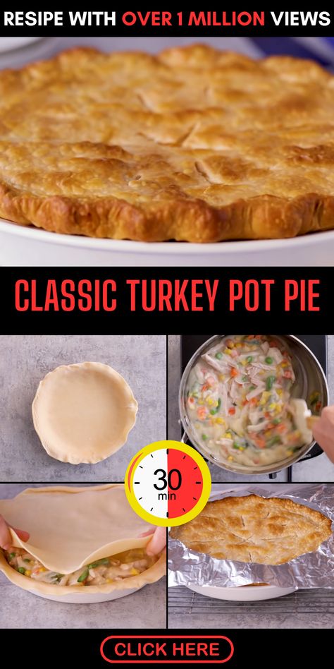 Elevate your cooking game with our easy turkey pot pie recipe that guarantees a scrumptious meal every time. This versatile dish, featuring ground turkey and mixed vegetables in a creamy soup base, offers both comfort and flavor. Crown it with the buttery goodness of biscuits or the sophistication of puff pastry. Whether you're using leftovers or starting from scratch, our recipe is your ticket to a memorable dining experience. Turkey Pot Pie Recipe Easy Pillsbury, Ground Turkey Pot Pie, Turkey Pot Pie Recipe Easy, Easy Turkey Pot Pie Recipe, Turkey Pot Pie Casserole, Leftover Turkey Pot Pie, Turkey Pot Pie Easy, Pie Recipe Easy, Pot Pie Recipe Easy