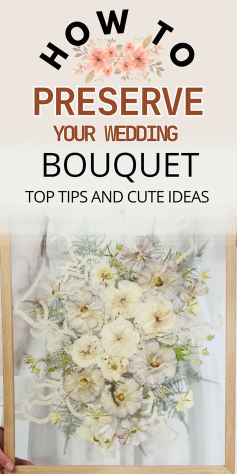 Don’t toss your wedding bouquet! These unique preservation ideas will help you create keepsakes that last a lifetime. From dried flower art to pressed frames, keep the beauty of your flowers forever. Wedding bouquet keepsakes, wedding flower preservation, cute flower preservation ideas Flower Preservation Ideas, Resin Bouquet, Moody Wedding Flowers, Dried Flower Art, Wedding Flower Preservation, Flowers Creative, Flowers Unique, Modern Wedding Flowers, Flower Preservation