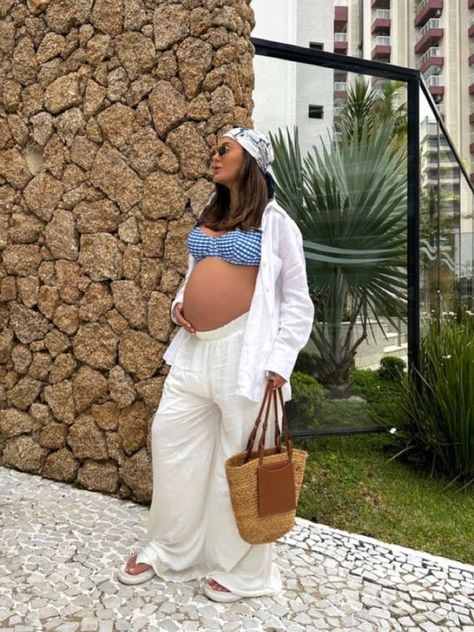 Pregnancy Vacation Outfits, Pregnant Vacation Outfits, Pregnancy Ootd, Summer Pregnancy Outfits, Summer Maternity Fashion, Pretty Pregnant, Mommy Outfits, Cute Maternity Outfits, Stylish Maternity Outfits