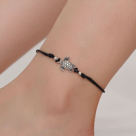 Starfish Anklets, Beaded Starfish, Star Anklet, Anklets For Women, Foot Chain, Foot Bracelet, Leg Chain, Summer Anklets, Turtle Bracelet