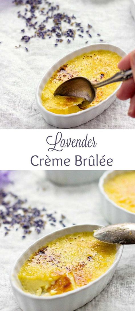 Creme Brulee Recept, Best Creme Brulee Recipe, Lavender Dessert, Macaron Dessert, Creme Brulee Desserts, Lavender Macarons, Weight Watcher Desserts, Dessert Oreo, Coconut Dessert