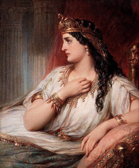 Thomas Francis Dicksee, Francis Dicksee, Cleopatra Art, Goddess Of The Hearth, Academic Art, Wise Women, Old Paintings, Greek Goddess, Find Beauty