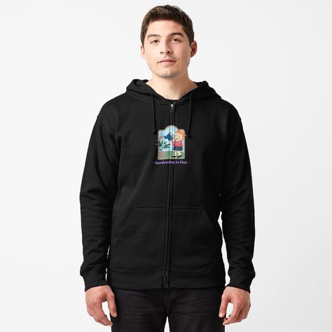 Get my art printed on awesome products. Support me at Redbubble #RBandME: https://www.redbubble.com/i/hoodie/Gardening-is-fun-by-darknessjeff86/43244438.BN4XF?asc=u Zip Hoodie Design, Zipped Hoodie, I Love Music, Zipper Hoodie, Green Plaid, Full Zip Hoodie, Hoodie Design, Y2k Fashion, Lightweight Hoodie