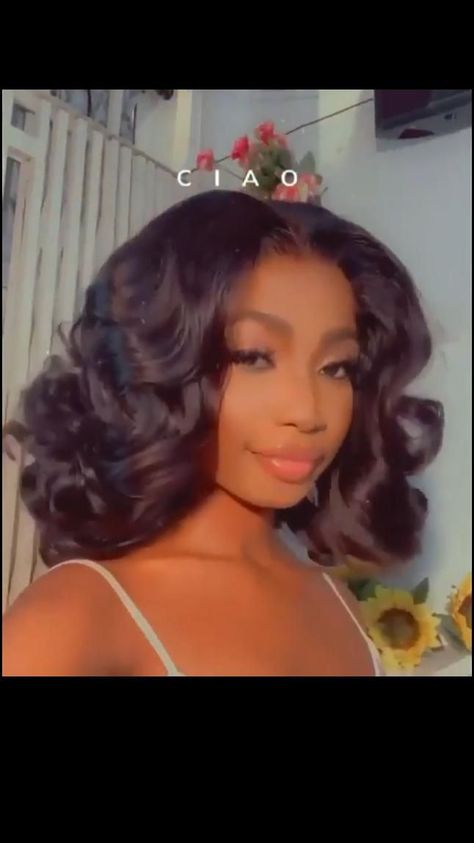 Blowout Hair Black, Wave Blowout, Girl Prom, Birthday Hair, Blowout Hair, Blow Out, Hair Laid, Prom Hairstyles, Baddie Hairstyles