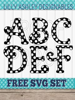 Free Letter SVG Cut File Set A-Z Christmas Fonts Alphabet, Polka Dot Letters, Free Monogram Fonts, Freebie Svg, Christmas Fonts Free, Free Calligraphy Fonts, Cricut Svg Files Free, Free Monogram, Paper Packs