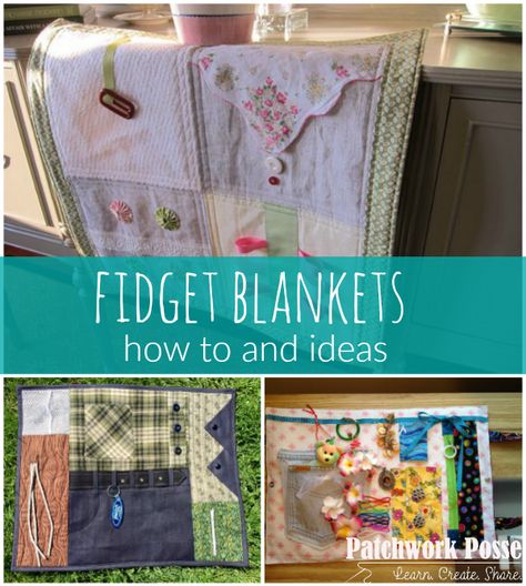 Fidget Quilts - Patchwork Posse Nursing Home Gifts, Fidget Quilts, Alzheimers Activities, Quilting Digest, Keeping Busy, Sensory Blanket, Fidget Blankets, Fidget Quilt, Lap Quilts