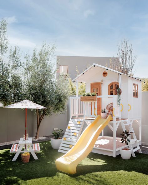 Outdoor Play Bundle - MUMBUB Kids Garden Play Area, Cubby House Ideas, Kids Cubby, Kids Cubby Houses, Outdoor Kids Play Area, Backyard Kids, Kids Cubbies, Kids Backyard Playground, Play Area Backyard