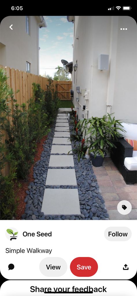 Gravel Paver Walkway, Gravel And Paver Walkway, Pavers With Gravel, Gravel Pavers, Pavers Walkway, Paver Walkway, Pea Gravel, Front Landscaping, Dream Garden