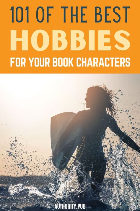 One way to best describe your character is through their hobbies. Choose from this list of hobbies for book characters to help your readers feel more connected to them. Hobbies For Book Characters, Creating Book Characters, Hobby Ideas For Characters, List Of Hobbies For Characters, Hobbies To Give Your Character, Skills To Give Characters, Hobbies For Ocs, Hobbies To Give Characters, Jobs For Characters Ideas