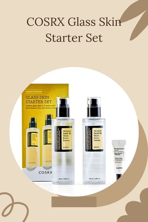 #COSRX Glass Skin Starter Set Skincare On Amazon, Advanced Snail 96, Snail 96 Mucin, Snail 96, Advanced Snail, Skincare Kit, Skin Care Kit, Glass Skin, Korean Skincare