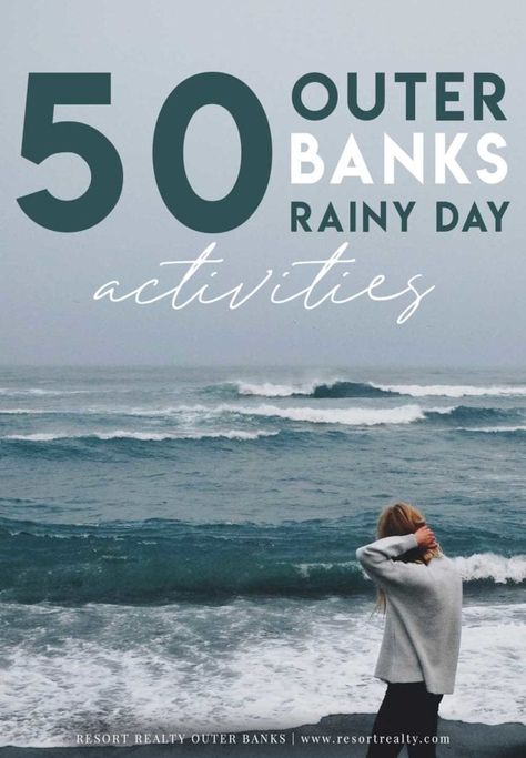 Rainy Day Beach Activities, Rainy Beach Day, Outer Banks Activities, Outer Banks North Carolina Vacation, Corolla Outer Banks, North Carolina Vacations, Obx Vacation, North Carolina Travel, Outer Banks North Carolina