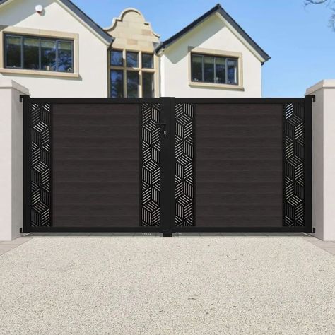 Main Gate Designs ✨️ #irongate #irongates #irongatedesign #maingate #steelgatedesign #sethiglassplywood #explorepage #explorepost #trendingdesign #fypシ゚viralシfypシ゚viralシalシ #tricepsworkout #ketorecipes #magictricksvideos #glamorousmodel #deadpoolandwolverine Custom Driveway, Gate Lights, Showroom Inspiration, Home Gate Design, Gate Designs Modern, Modern Gate, House Main Gates Design, Aluminium Gates, Gate Handles