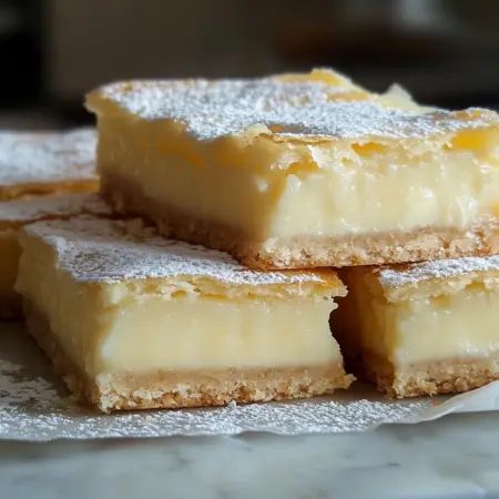 Classic Vanilla Custard Bars Vanilla Bean Custard Danish, Vanilla Baked Goods, Vanilla Custard Bars, Dessert With Custard, Vanilla Custard Pie, Custard Bars, Vanilla Custard Recipe, Creme Brulee Cheesecake, Custard Cookies