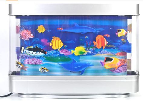 Fake Aquarium Decorative Lamp Artificial Tropical Fish Tank Motion Night Light Virtual Moving Imitating Ocean aesthetic sharks cute y2k frutigor aera light Fake Aquarium, Tropical Fish Tank, Fake Fish Tank, Aquarium Lamp, Bubble Fish, Tropical Fish Tanks, Tropical Fish Aquarium, Fish Lamp, Mood Lamps