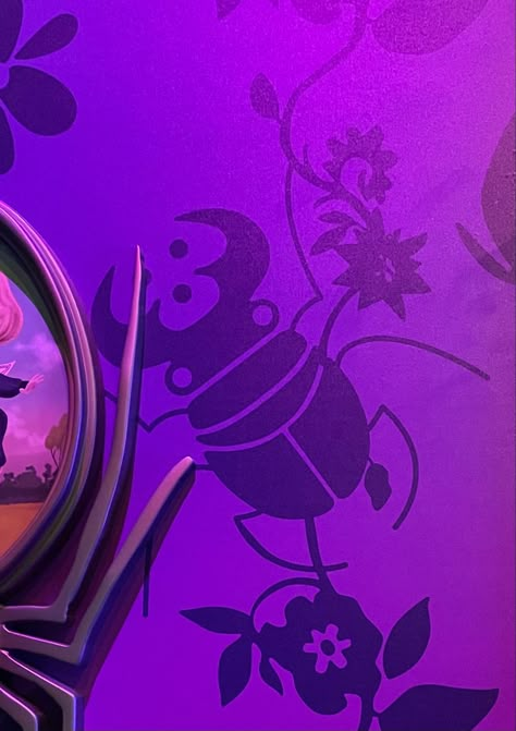 #coraline #beetle #pattern #purple Coraline Nursery Ideas, Coraline Bug Room, Coraline Beetle, Coraline Nursery, Coraline Themed Room, Coraline Concept Art, Coraline Pattern, Nails Coraline, Coraline Room