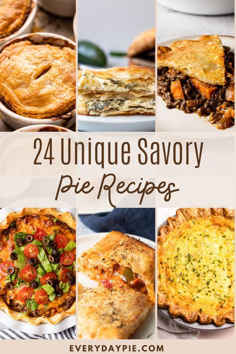 Pie Crust Dinner, Savory Pie Recipes, Dinner Pies, Savory Pies Recipes, Unique Pies, Pot Pie Filling, Savory Pies, Pot Pies Recipes, Pie Crust Recipes