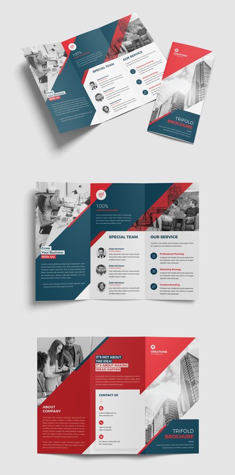 This Trifold Brochure Template can be used for your business purpose or other sectors. You can easily change all text, colors, images, etc. Booklet Design Layout, Calendar Design Layout, Brochure Trifold, Brochure Design Creative, Modern Brochures, Marketing Presentation, Professional Brochure, Trifold Brochure Design, Graphic Design Brochure