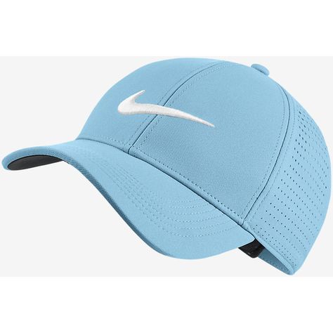 Nike Legacy 91 Perforated Adjustable Golf Hat. Nike.com ($28) ❤ liked on Polyvore featuring accessories, hats, nike hat, golf cap, adjustable hats, nike and golf hats Hats Nike, Face Cap, Thinking Cap, Cool Nikes, Womens Golf Fashion, Nike Hat, Head Wear, Brand Logos, Golf Hat