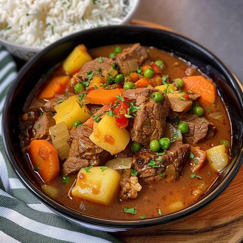 Cooking Mechado A Filipino Beef Stew Beef Mechado Filipino, Mechado Recipe, Filipino Beef Stew, Beef Mechado, Classic Beef Stew, Canning Diced Tomatoes, Marinated Beef, Tender Beef, Pinoy Food