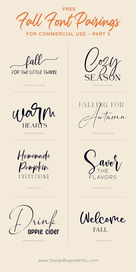 Script And Print Font Combos, Boutique Fonts Designs, Canva Font Cursive, Which Fonts Go Together, Comfortaa Font Pairing, Best Free Font Pairings, Monogram Fonts In Canva, Fall Fonts Free, Boho Fonts Free