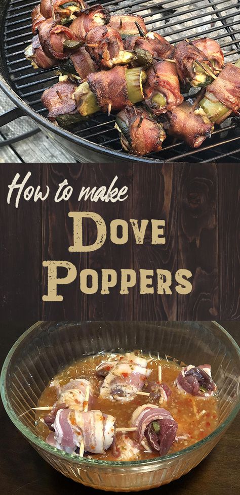 Cooking Dove Recipes For, Grilled Squirrel Recipes, How To Cook Dove Meat, Smoked Dove Recipe, Wild Dove Recipes, Cooking Dove Meat, How To Cook Dove, Duck Poppers Recipe, Grilled Dove Recipes