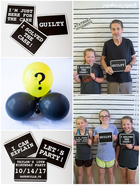 Whodunit Party, Mystery Decorations, Nancy Drew Birthday Party Ideas, Clue Mystery Party, Cluedo Themed Party, Detective Birthday Party, Spy Themed Party, Clue Themed Birthday Party, Geheimagenten Party