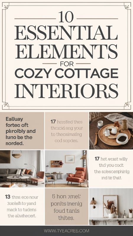 10 Essential Elements for Cozy Cottage Interiors Cozy Cottage Interiors, Farmhouse Style Table, 10 Essentials, Cottage Interior, Warm Lighting, Cottage Interiors, Minimal Home, Inviting Home, Exposed Beams