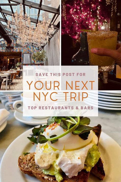 This blog post covers my top favorite restaurants in Manhattan, tips for finding the best New York pizza, and a few must-see rooftop bars with small bites and incredible Manhattan views. You'll read about restaurants with the best rooftop views, the prettiest hotel restaurants and bars, and take a stroll down Restaurant Row! Where To Eat In Manhattan, New York City Food Bucket Lists, Nyc Food Guide, Midtown Manhattan Restaurants, Where To Eat In New York City, Top Restaurants In Nyc, Best New York Restaurants, Nyc Restaurants Manhattan, Nyc Food Bucket List