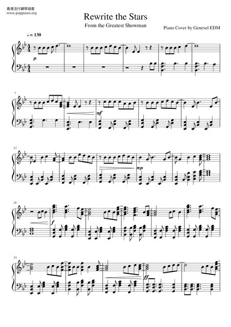 ★ Rewrite The StarsAll Versions - Sheet Music / Piano Score Free PDF Download - HK Pop Piano Academy ★ Popular Piano Sheet Music, Piano Songs Sheet Music, Piano Learning, Free Printable Sheet Music, Rewrite The Stars, Piano Sheet Music Pdf, Clarinet Sheet Music, Jazz Sheet Music, Saxophone Sheet Music