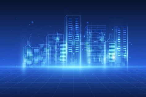 Website Background Wallpapers, Technology City, Technology Design Graphic, Digital City, Futuristic Background, Background Powerpoint, City Background, The Metaverse, Website Backgrounds