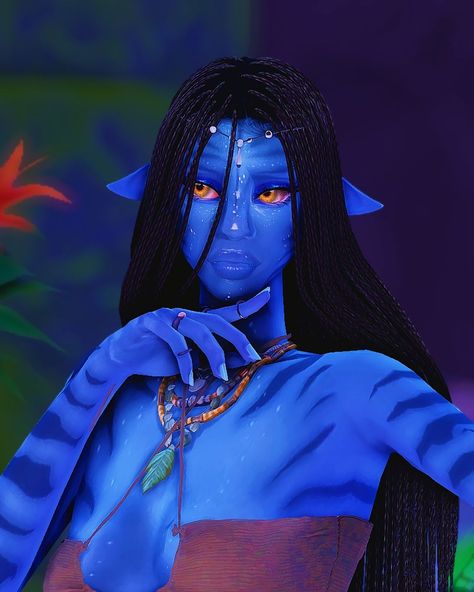 admin; joss on Instagram: “wow you guys. i loved the avatar movies and i always will, so i made a na'vi sim <3 her name is oayuri. i had to follow a tutorial on how…” Sims Stories, The Avatar, Avatar Fan Art, Pandora Avatar, Sims House Design, Avatar Movie, Sims 4 Cas, Sims Community, Sims 4 Game