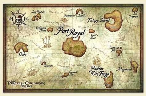 Tortuga pirate map! Pirates Of The Caribbean Map, Pixie Hollow Party, Tortuga Island, 2024 Bujo, Caribbean Flags, Pirates Gold, Pirate Fairy, Pirate Games, Sea Of Thieves