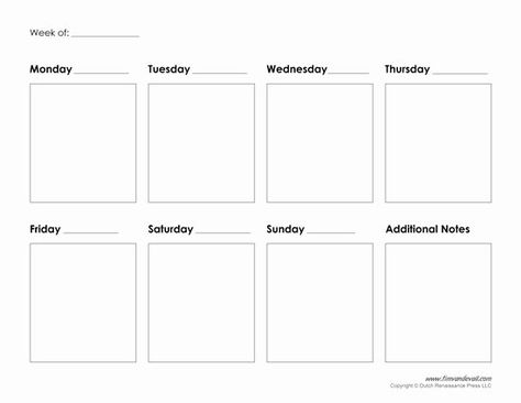 One Week Schedule Template Beautiful Printable Weekly Calendar Template Free Blank Pdf Weekday Calendar, 7 Day Calendar, Free Weekly Calendar, Students Planner, Free Calendars To Print, Free Printable Weekly Calendar, Goodnote Template, Free Weekly Planner Templates, Printable Weekly Calendar