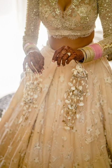 A Whimsical Destination Wedding With Breathtaking Jewellery And A Bridal Lehenga To Die For | WedMeGood Indian Wedding Planning, Plus Size Prom, Wedding Scene, Seashell Jewelry, Bridal Bangles, Wedding Function, Plus Size Prom Dresses, Wedding Jewellery, Bride Wear