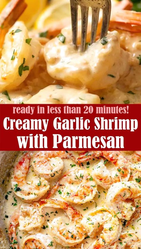 Indulge in the rich flavors of this Creamy Parmesan Garlic Shrimp Delight, a dish that brings together succulent shrimp and a luscious, velvety sauce infused with garlic and parmesan. Perfect for a cozy dinner or a special occasion, this recipe is sure to impress with its gourmet taste and comforting warmth. Serve it over pasta or rice for a complete meal that will have everyone asking for seconds. Easy to make and irresistibly delicious, this shrimp dish is a must-try for seafood lovers and anyone looking to elevate their culinary repertoire. Shrimp Delight, Shrimp Sauce Recipe, Shrimp Sauce Recipes, Easy Shrimp Recipes, White Wine Recipes, Shrimp Sauce, Cozy Dinner, White Wine Sauce, Creamy Parmesan