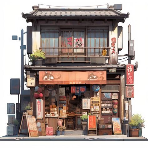 Japanese Store Fronts, Asian Village, Architecture Photography Buildings, Japanese Apartment, Japanese Buildings, Chinese House, Ancient Chinese Architecture, Japanese Shop, Shop Facade