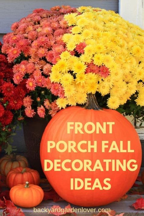 Favorite Front Porch Fall Decorating Ideas Ideas For Small Porches, Small Porch Fall Decorating Ideas, Front Porch Fall Decorating Ideas, Small Front Porch Fall Decor, Tiny Porch, Porch Fall Decorating Ideas, Outside Fall Decorations, Small Porch Decorating, Fall Front Porch Ideas