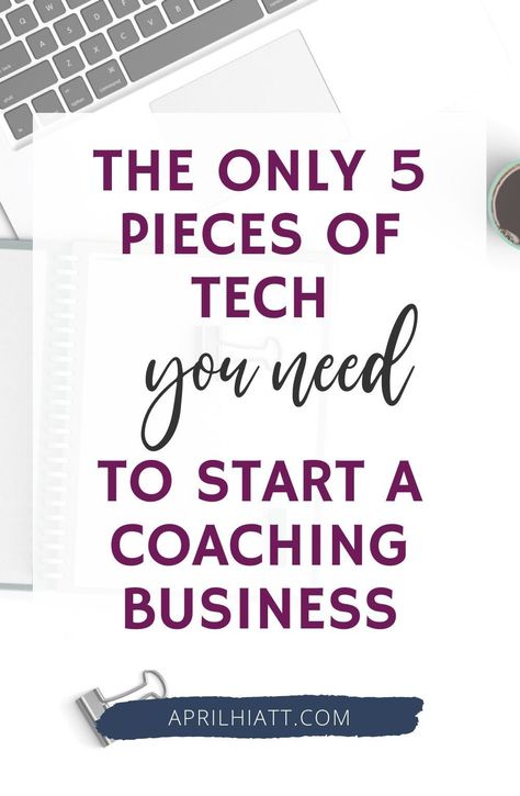 Starting a life coaching business but don't know where to begin? Get the tools and knowledge you need to start your journey in the life coaching industry. Learn the only 5 pieces of tech needed to get you started. By utilizing the resources at AprilHiatt.com, you can get the help and advice you need to begin your purpose-driven coaching business. Go to aprilhiatt.com for more resources. Career Coaching Tools, Life Coach Marketing, Life Coach Business, Coaching Techniques, Becoming A Life Coach, Life Coach Certification, Life Coaching Business, Parent Coaching, Financial Coach